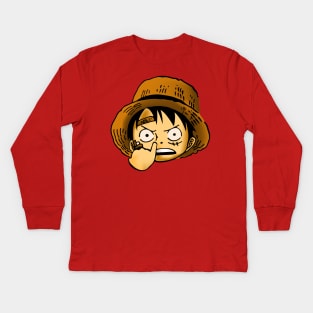 Luffy Childhood Kids Long Sleeve T-Shirt